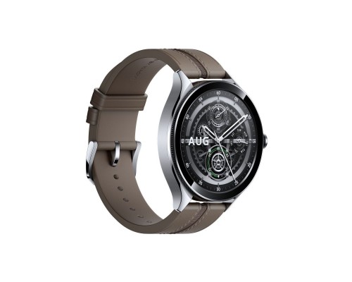 Смарт-часы Xiaomi Watch 2 Pro Bluetooth Silver Case with Brown Leather Strap (1006733)