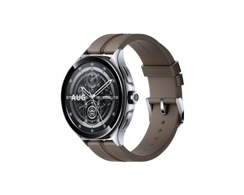 Смарт-часы Xiaomi Watch 2 Pro Bluetooth Silver Case with Brown Leather Strap (1006733)
