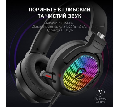 Наушники GamePro HS1300 RGB 7.1 Black (HS1300) Наушники GamePro HS1300 RGB 7.1 Black (HS1300)