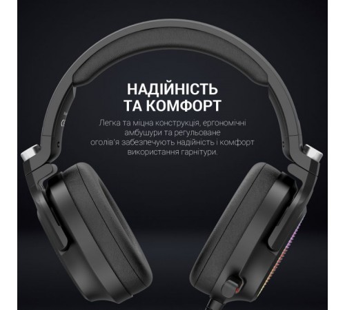 Наушники GamePro HS1300 RGB 7.1 Black (HS1300) Наушники GamePro HS1300 RGB 7.1 Black (HS1300)