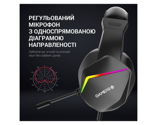 Наушники GamePro HS311 RGB Black/Red (HS311) Наушники GamePro HS311 RGB Black/Red (HS311)