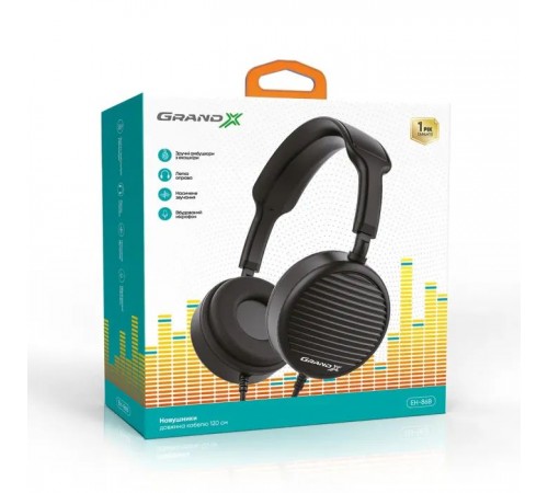 Наушники Grand-X EH-86B Black (EH-86B) Наушники Grand-X EH-86B Black (EH-86B)