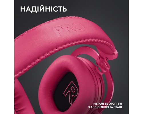 Наушники Logitech G Pro X 2 Lightspeed Wireless Magenta (981-001275) Наушники Logitech G Pro X 2 Lightspeed Wireless Magenta (981-001275)