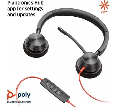 Навушники Poly Blackwire 3320-M USB-A/C (8X220AA) Навушники Poly Blackwire 3320-M USB-A/C (8X220AA)