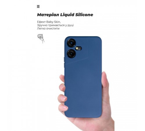 Чохол до мобільного телефона Armorstandart ICON Case Tecno POVA NEO 3 (LH6n) Camera cover Dark Blue (ARM76690)