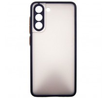 Чохол до мобільного телефона Dengos Kit for Samsung Galaxy S21 FE case + glass (Black) (DG-KM-27)