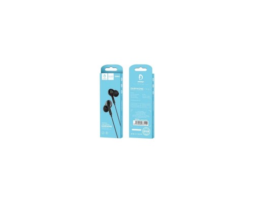 Навушники Denmen HF DR06 3.5mm 1.2 м Black (DE-DR06-BK) Навушники Denmen HF DR06 3.5mm 1.2 м Black (DE-DR06-BK)