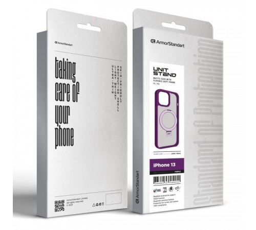 Чохол до мобільного телефона Armorstandart Unit Stand Apple iPhone 13 Purple (ARM74894) Чохол до мобільного телефона Armorstandart Unit Stand Apple iPhone 13 Purple (ARM74894)