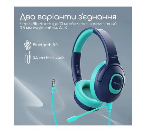 Наушники Promate Coddy Aqua (coddy.aqua) Наушники Promate Coddy Aqua (coddy.aqua)