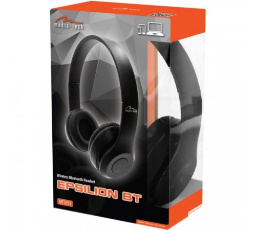 Навушники Media-Tech Epsilion Bluetooth Black (MT3591) Навушники Media-Tech Epsilion Bluetooth Black (MT3591)