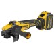 Шліфувальна машина DeWALT 18В XR Li-lon FLEXVOLT, 6Ah, 125 мм, 9000 об/хв, вага 1.81 кг (DCG409T1)