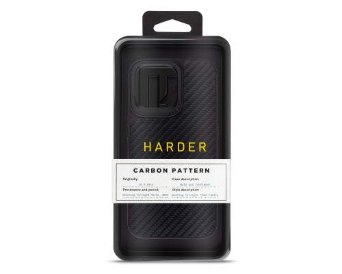 Чохол до мобільного телефона Harder Carbon Pattern Apple iPhone 15 Pro Max Black (ARM76778) Чохол до мобільного телефона Harder Carbon Pattern Apple iPhone 15 Pro Max Black (ARM76778)