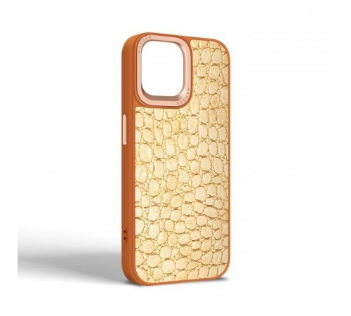 Чохол до мобільного телефона Harder Crocosaur Apple iPhone 14 Beige (ARM76715) Чохол до мобільного телефона Harder Crocosaur Apple iPhone 14 Beige (ARM76715)