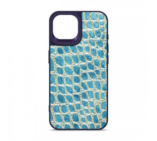 Чехол для мобильного телефона Harder Crocosaur Apple iPhone 15 Blue (ARM76700) Чехол для мобильного телефона Harder Crocosaur Apple iPhone 15 Blue (ARM76700)