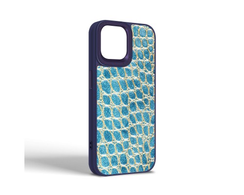 Чохол до мобільного телефона Harder Crocosaur Apple iPhone 15 Blue (ARM76700) Чохол до мобільного телефона Harder Crocosaur Apple iPhone 15 Blue (ARM76700)