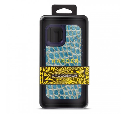 Чехол для мобильного телефона Harder Crocosaur Apple iPhone 15 Blue (ARM76700) Чехол для мобильного телефона Harder Crocosaur Apple iPhone 15 Blue (ARM76700)