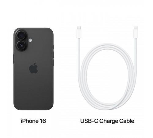 Мобильный телефон Apple iPhone 16 128GB Black (MYE73) Мобильный телефон Apple iPhone 16 128GB Black (MYE73)