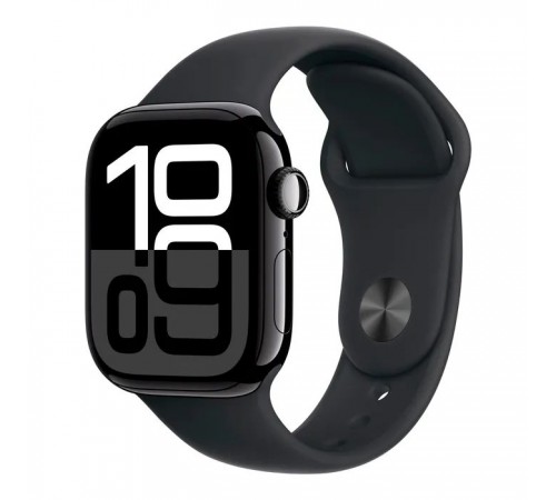 Смарт-годинник Apple Watch Series 10 GPS 42mm Jet Black Aluminium Case with Black Sport Band - S/M (MWWE3QH/A) Смарт-годинник Apple Watch Series 10 GPS 42mm Jet Black Aluminium Case with Black Sport Band - S/M (MWWE3QH/A)