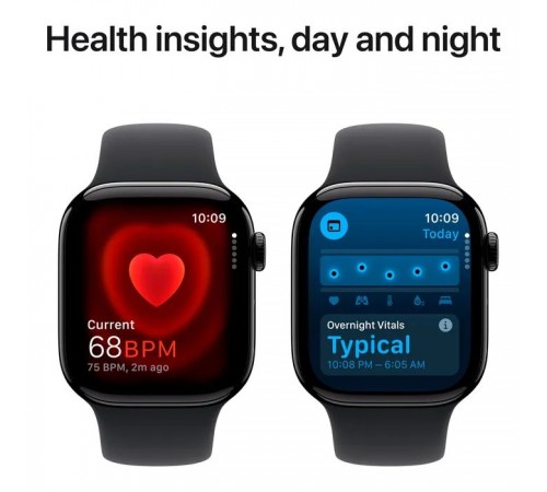Смарт-годинник Apple Watch Series 10 GPS 42mm Jet Black Aluminium Case with Black Sport Band - S/M (MWWE3QH/A) Смарт-годинник Apple Watch Series 10 GPS 42mm Jet Black Aluminium Case with Black Sport Band - S/M (MWWE3QH/A)