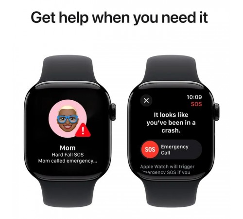 Смарт-годинник Apple Watch Series 10 GPS 42mm Jet Black Aluminium Case with Black Sport Band - S/M (MWWE3QH/A) Смарт-годинник Apple Watch Series 10 GPS 42mm Jet Black Aluminium Case with Black Sport Band - S/M (MWWE3QH/A)