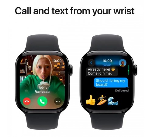 Смарт-годинник Apple Watch Series 10 GPS 42mm Jet Black Aluminium Case with Black Sport Band - S/M (MWWE3QH/A) Смарт-годинник Apple Watch Series 10 GPS 42mm Jet Black Aluminium Case with Black Sport Band - S/M (MWWE3QH/A)