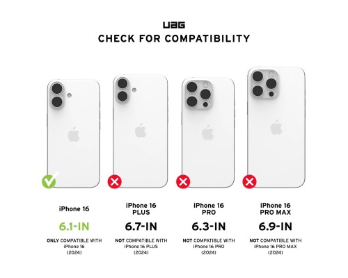 Чехол для мобильного телефона UAG iPhone 16 Monarch Pro Magsafe Kevlar Black (114458113940) Чехол для мобильного телефона UAG iPhone 16 Monarch Pro Magsafe Kevlar Black (114458113940)