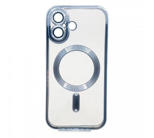Чохол до мобільного телефона BeCover TPU Chrome Case (MagSafe) для Apple iPhone 16 Plus Sierra Blue (712077) Чохол до мобільного телефона BeCover TPU Chrome Case (MagSafe) для Apple iPhone 16 Plus Sierra Blue (712077)