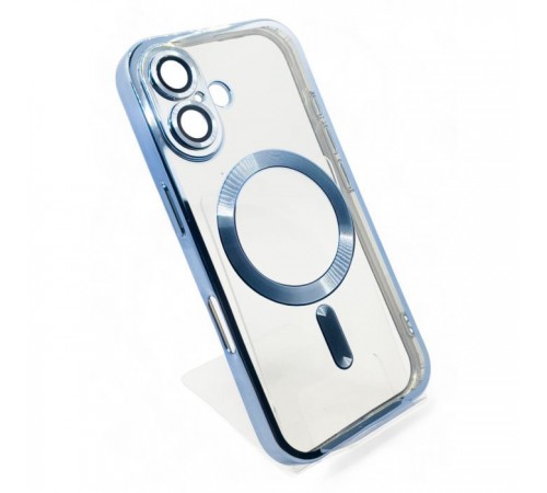 Чохол до мобільного телефона BeCover TPU Chrome Case (MagSafe) для Apple iPhone 16 Plus Sierra Blue (712077) Чохол до мобільного телефона BeCover TPU Chrome Case (MagSafe) для Apple iPhone 16 Plus Sierra Blue (712077)