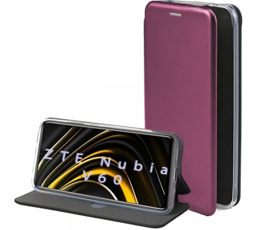 Чохол до мобільного телефона BeCover Exclusive ZTE Nubia V60 Red Wine (712191) Чохол до мобільного телефона BeCover Exclusive ZTE Nubia V60 Red Wine (712191)