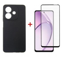 Чехол для мобильного телефона Dengos Oppo A3 Carbon + glass (Black) (DG-KM-112)