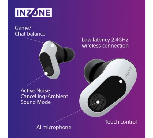 Наушники Sony INZONE Buds White (WFG700NW.CE7) Наушники Sony INZONE Buds White (WFG700NW.CE7)