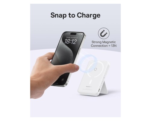 Батарея універсальна Baseus MagPro 5000mAh 20W, White (PPCXZ05) (P10064100222-00) Батарея універсальна Baseus MagPro 5000mAh 20W, White (PPCXZ05) (P10064100222-00)