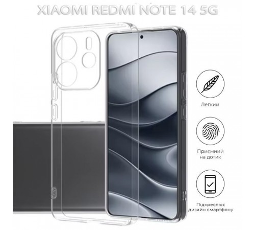 Чохол до мобільного телефона BeCover Xiaomi Redmi Note 14 5G Transparancy (712758) Чохол до мобільного телефона BeCover Xiaomi Redmi Note 14 5G Transparancy (712758)