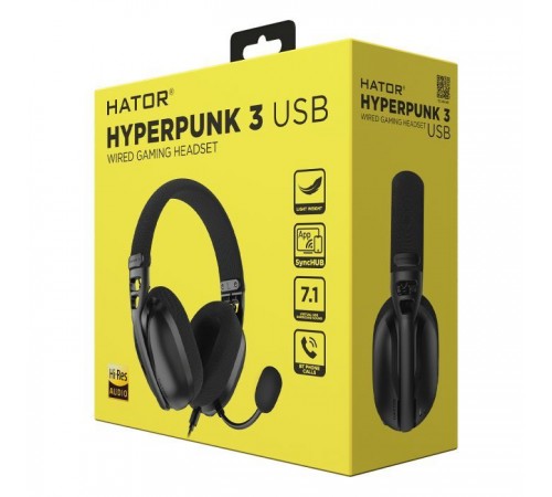 Наушники Hator Hyrerpunk 3 Hi-Res USB 7.1 Black (ESH10) Наушники Hator Hyrerpunk 3 Hi-Res USB 7.1 Black (ESH10)