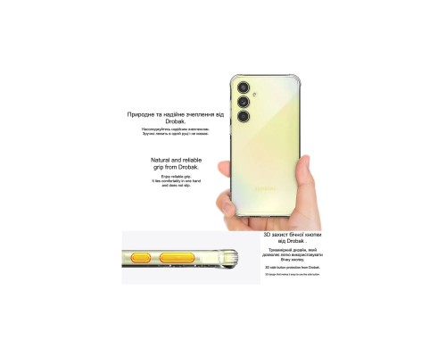 Чехол для мобильного телефона Drobak Acrylic Case with Airbag Samsung Galaxy S24 FE Camera cover (949427)