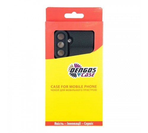 Чохол до мобільного телефона Dengos Kit Samsung Galaxy A36 5G Soft + glass (Black) (DG-KM-140)