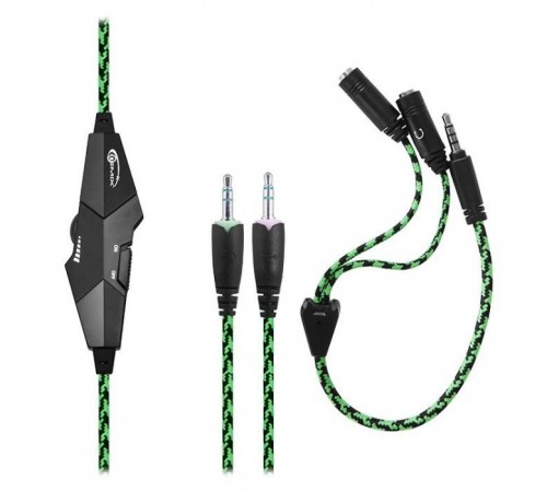 Наушники Gemix X-350 black-green Наушники Gemix X-350 black-green