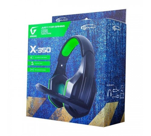 Наушники Gemix X-350 black-green Наушники Gemix X-350 black-green