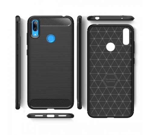 Чехол для мобильного телефона Laudtec для Huawei Y7 2019 Carbon Fiber (Black) (LT-HY72019B) Чехол для мобильного телефона Laudtec для Huawei Y7 2019 Carbon Fiber (Black) (LT-HY72019B)