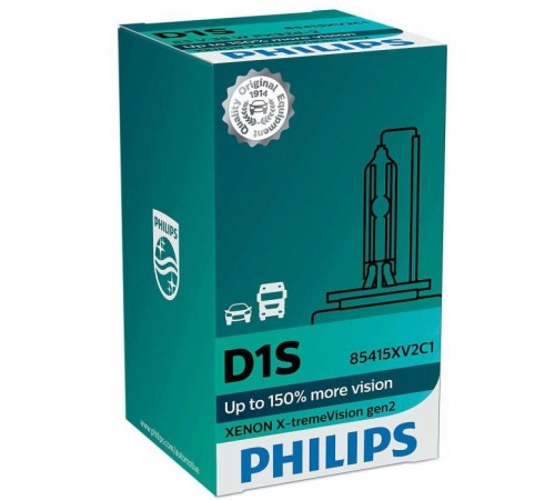 Автолампа Philips D1S X-tremeVision +150% gen2 1шт (85415XV2C1) Автолампа Philips D1S X-tremeVision +150% gen2 1шт (85415XV2C1)