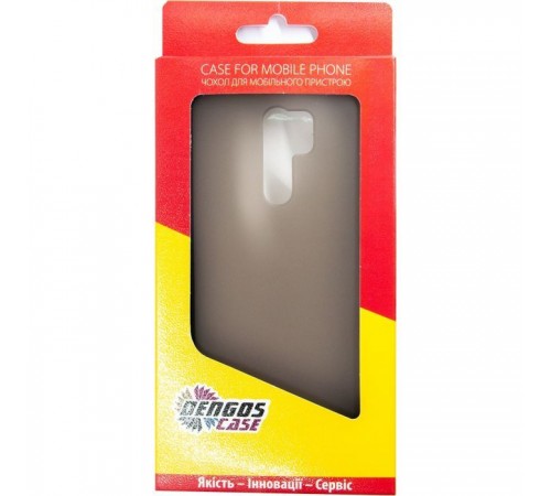 Чохол до мобільного телефона Dengos Matt Xiaomi Redmi 9A, black (DG-TPU-MATT-58) Чохол до мобільного телефона Dengos Matt Xiaomi Redmi 9A, black (DG-TPU-MATT-58)