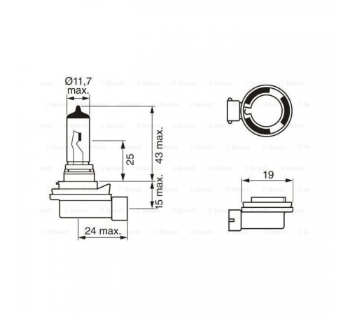 Автолампа Bosch галогенова 35W (1 987 302 081) Автолампа Bosch галогенова 35W (1 987 302 081)
