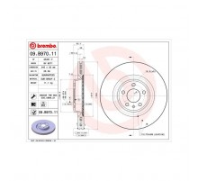 Гальмівний диск Brembo 09.B970.11