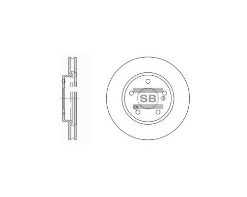 Тормозной диск HI-Q SD4312 Тормозной диск HI-Q SD4312