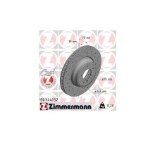 Гальмівний диск ZIMMERMANN 150.3441.52