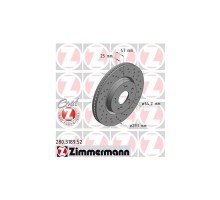 Тормозной диск ZIMMERMANN 280.3189.52