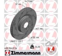 Тормозной диск ZIMMERMANN 400.3649.54