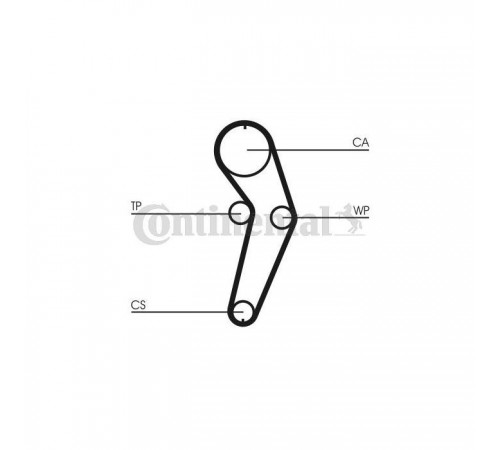 Ремінь ГРМ CONTITECH CT988 Ремінь ГРМ CONTITECH CT988