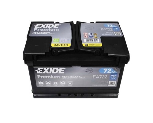 Акумулятор автомобільний EXIDE PREMIUM 72A (EA722) Акумулятор автомобільний EXIDE PREMIUM 72A (EA722)