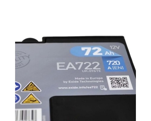 Акумулятор автомобільний EXIDE PREMIUM 72A (EA722) Акумулятор автомобільний EXIDE PREMIUM 72A (EA722)